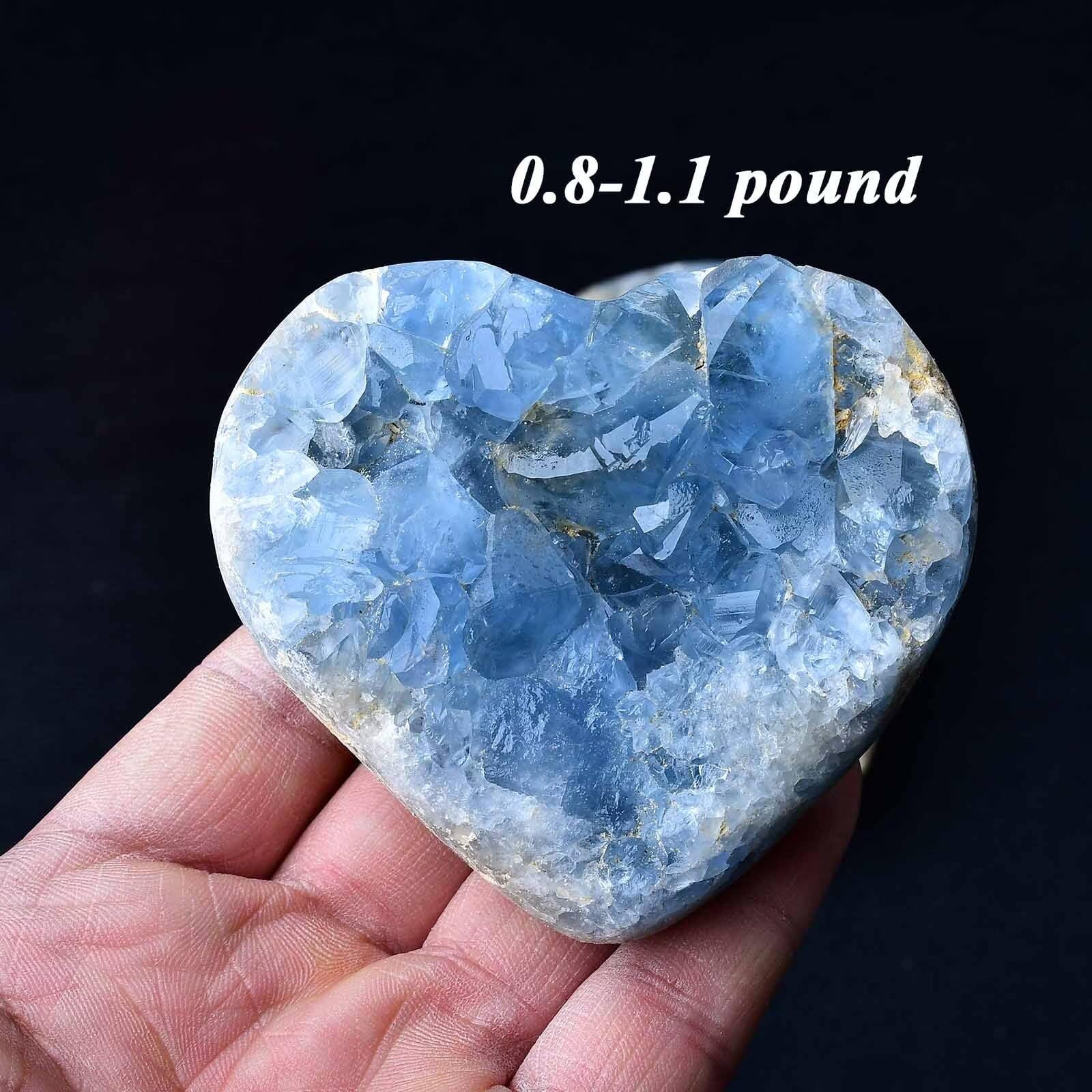 FZBHRO office decor celestite heart creates a peaceful desk area.