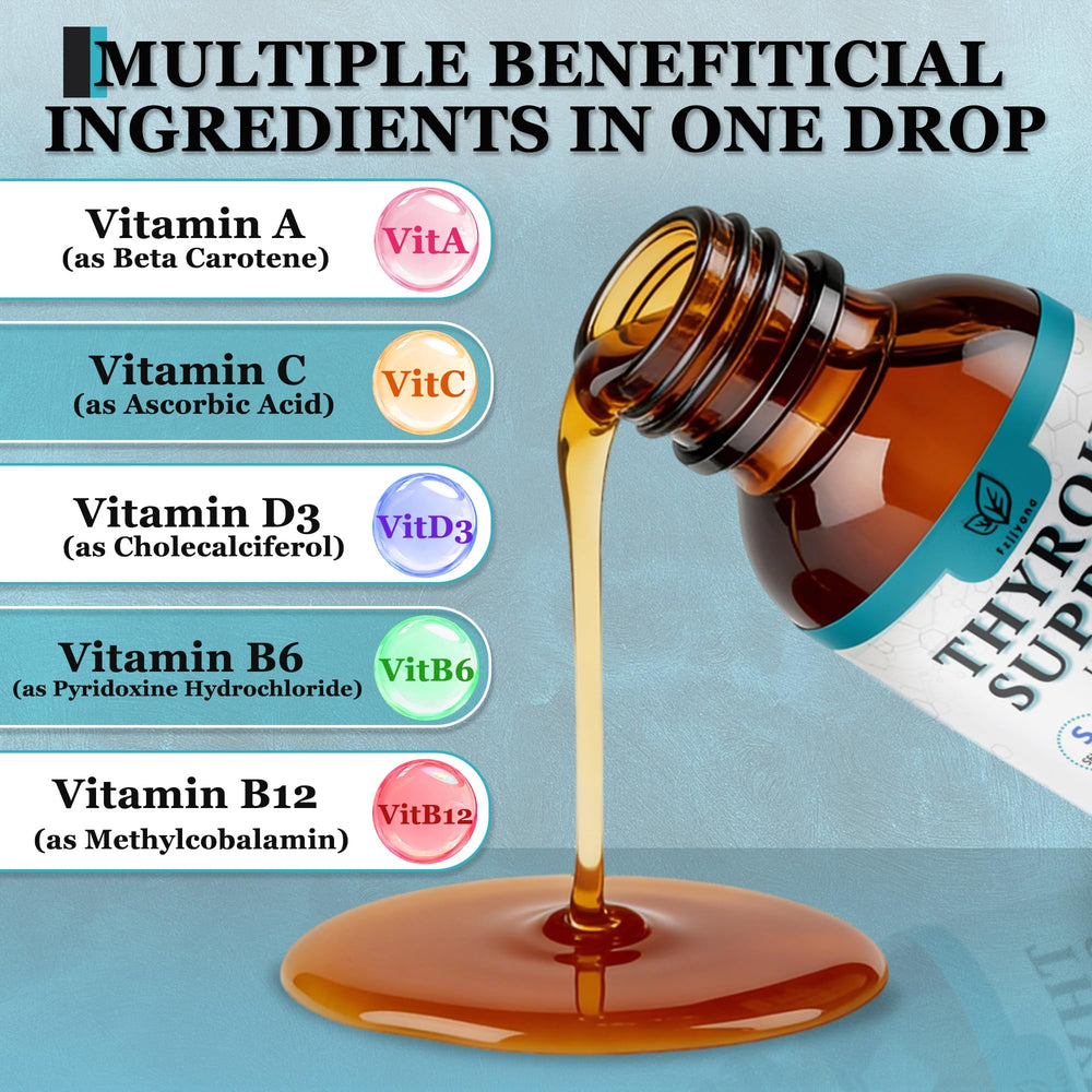 Fzjjyana thyroid drops ingredients list includes iodine and selenium benefits.