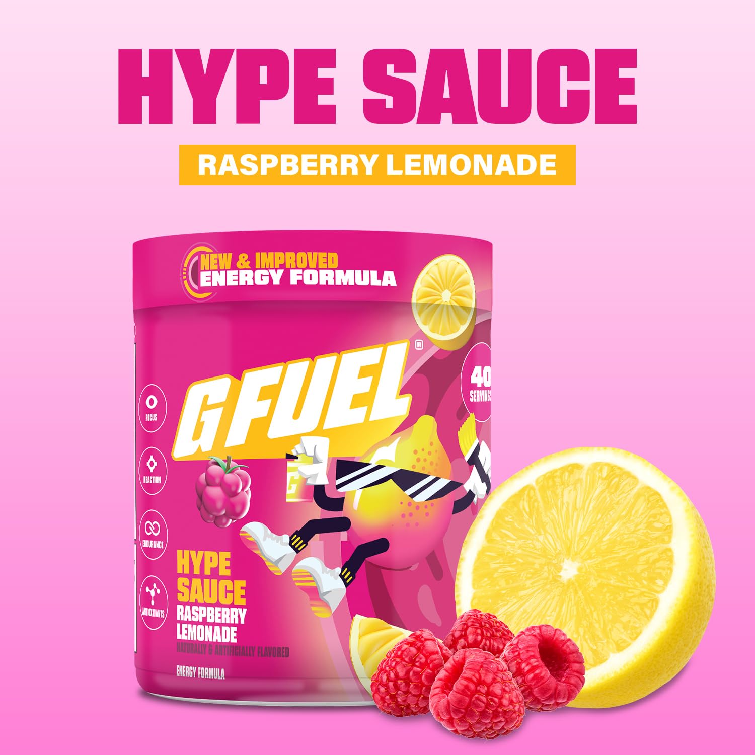 G Fuel Hype Sauce 2.0 dissolving into water showing smooth mix and no sugar crash