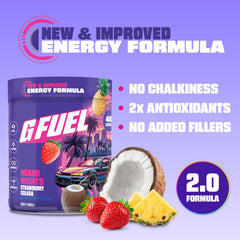 G Fuel Miami Nights 2.0 scoop measures exact 40 servings for easy prep