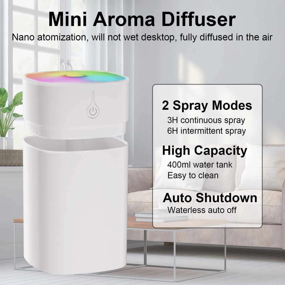 G-RECREATER USB-powered diffuser for easy desk or nightstand setup