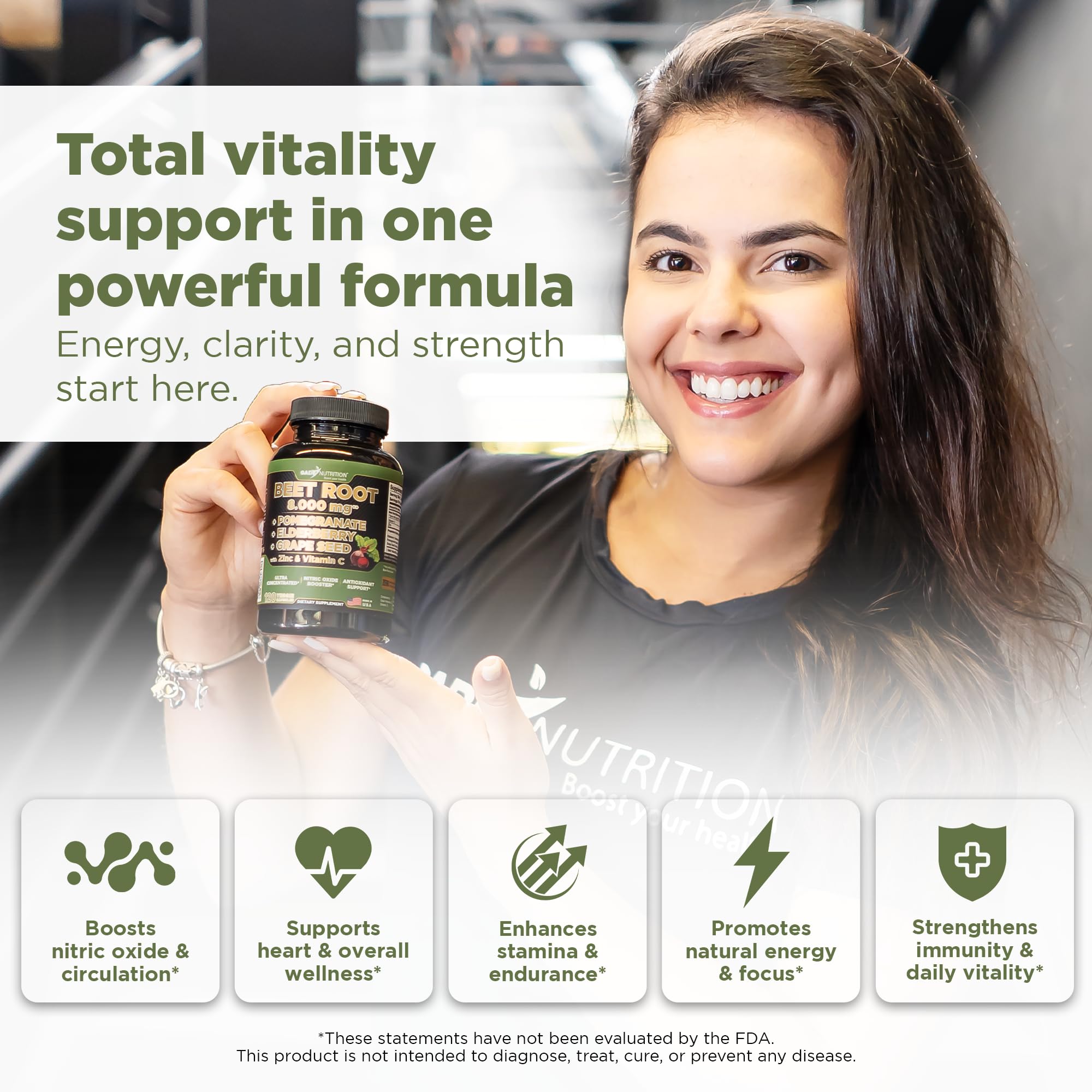GADE Nutrition elderberry blend with berries and botanicals for antioxidant support