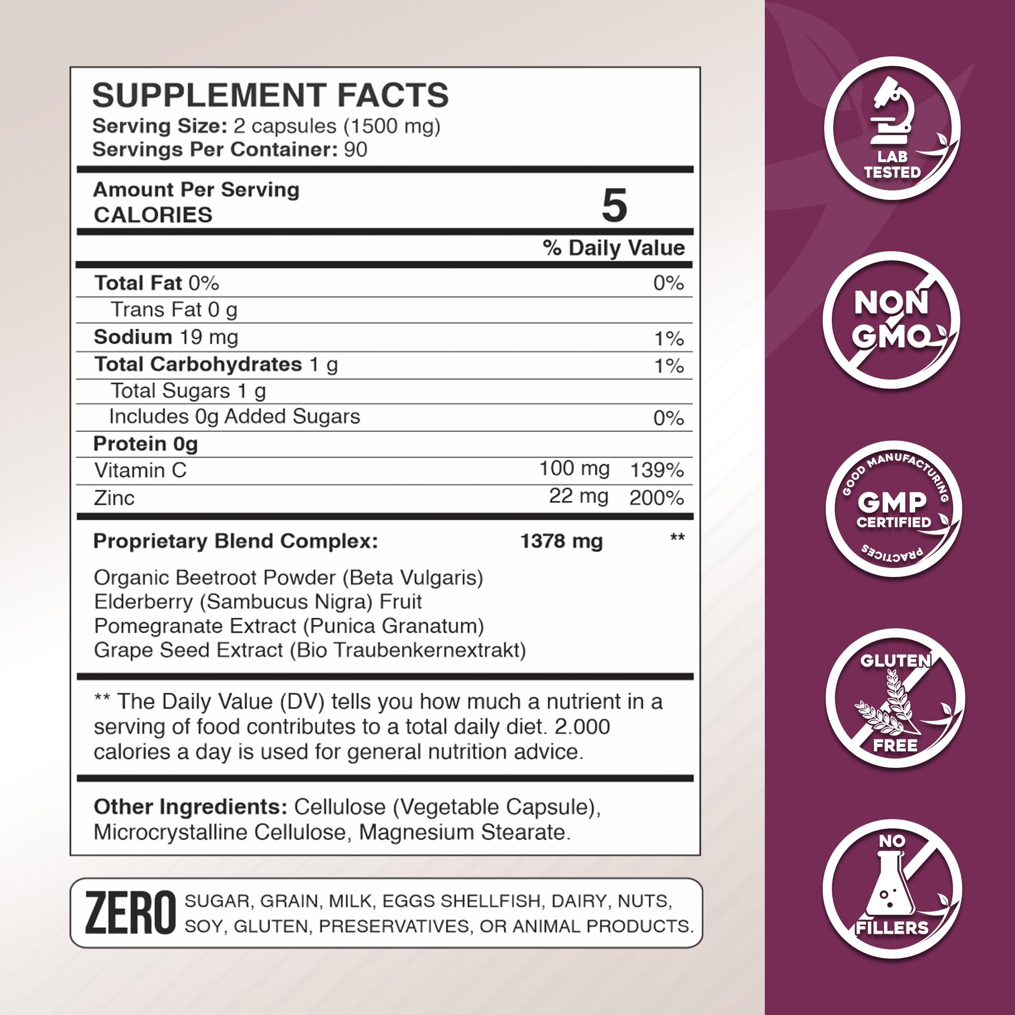 Gade Nutrition Hero Beets elderberry imagery suggests antioxidant-rich daily wellness
