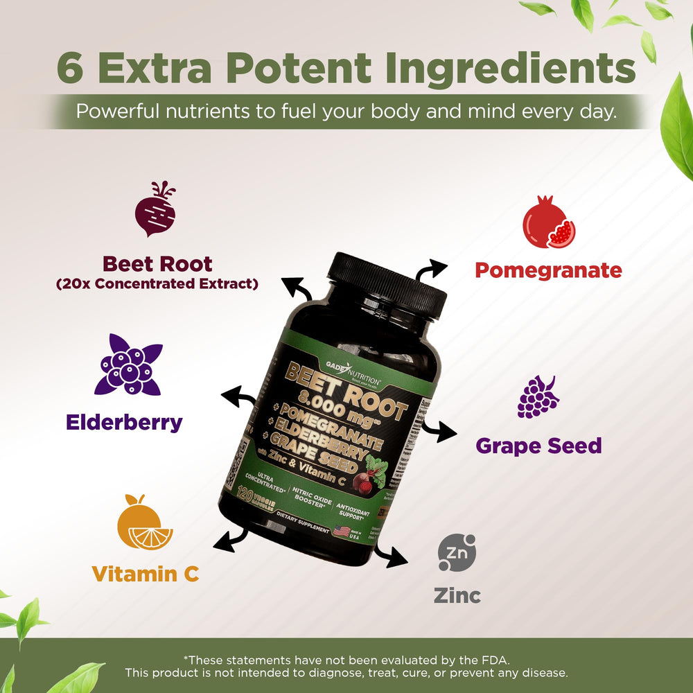 GADE Nutrition beet root with pomegranate and grape seed antioxidants