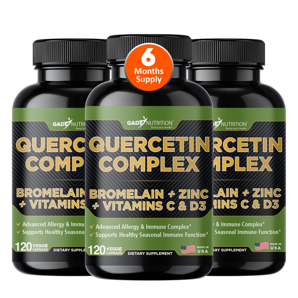 GADE NUTRITION quercetin bottle for daily immune support