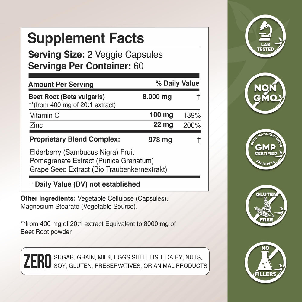 GADE Nutrition vitamin C and zinc boost for immune-related nutrients