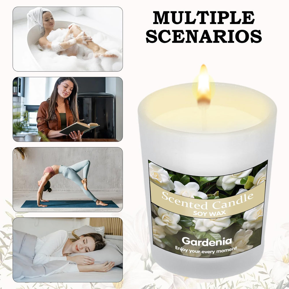 Gadojuewo jasmine candle in gift box creates soothing floral atmosphere