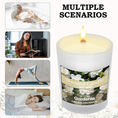 Gadojuewo jasmine candle in gift box creates soothing floral atmosphere