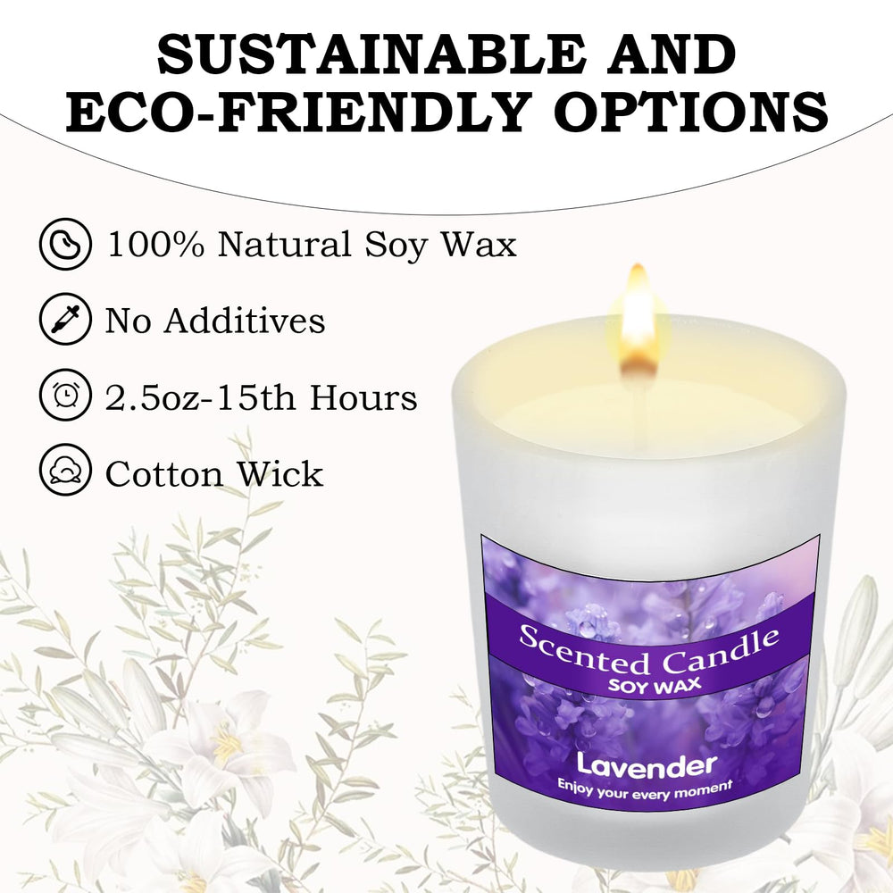 Gadojuewo lavender candle enhances calm spaces with gentle scent