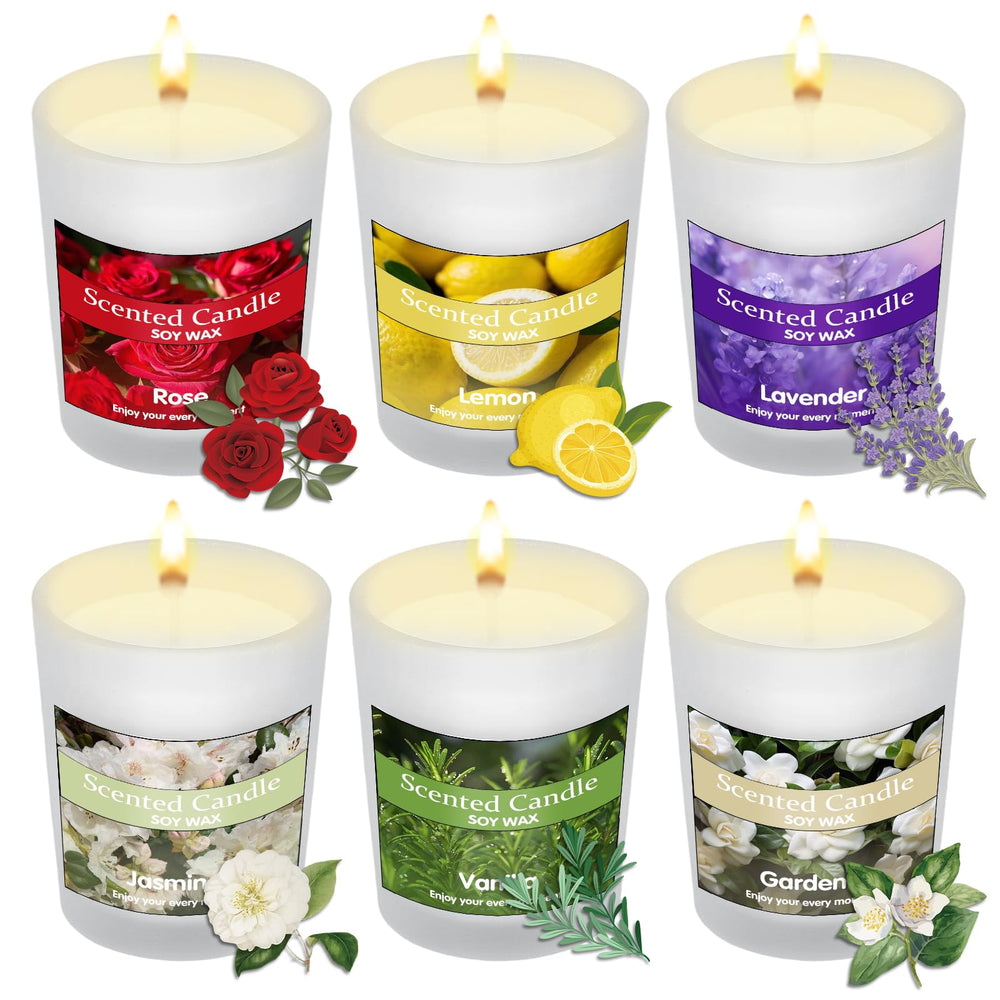 Gadojuewo vanilla candle in frosted glass box for cozy evenings