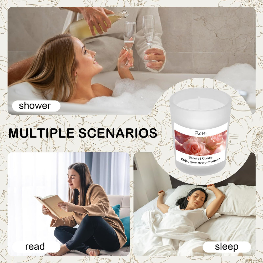 Gadojuewo rose candle adds romantic notes to your setting.