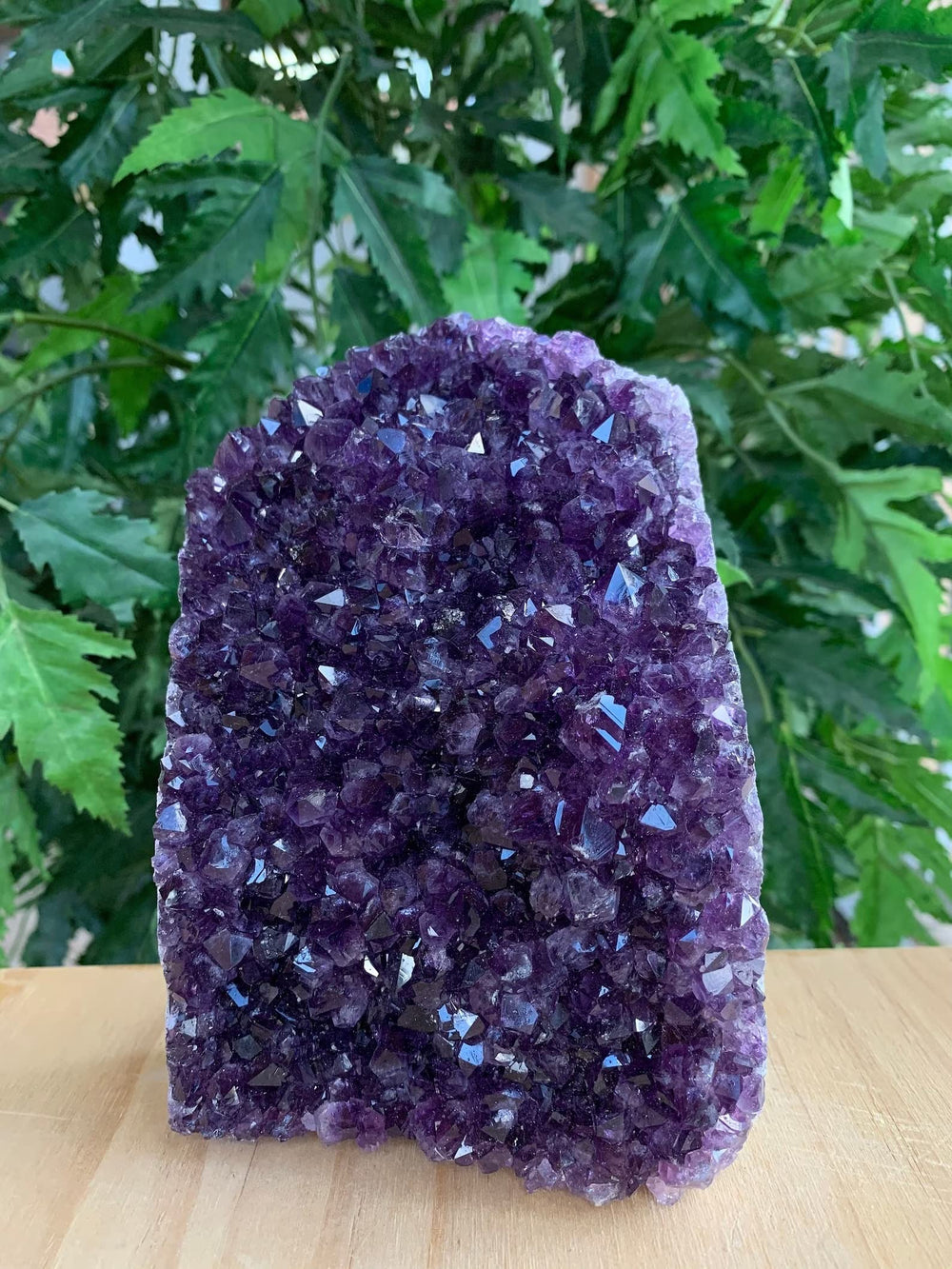 GAF TREASURES Amethyst druze from Uruguay showcases intricate formations for decor
