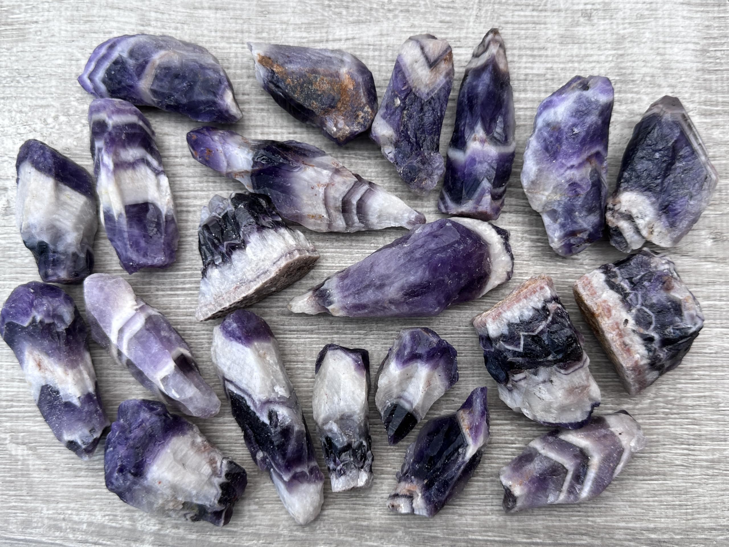 GAF TREASURES Amethyst rough display stone showing texture and color variety for shelves