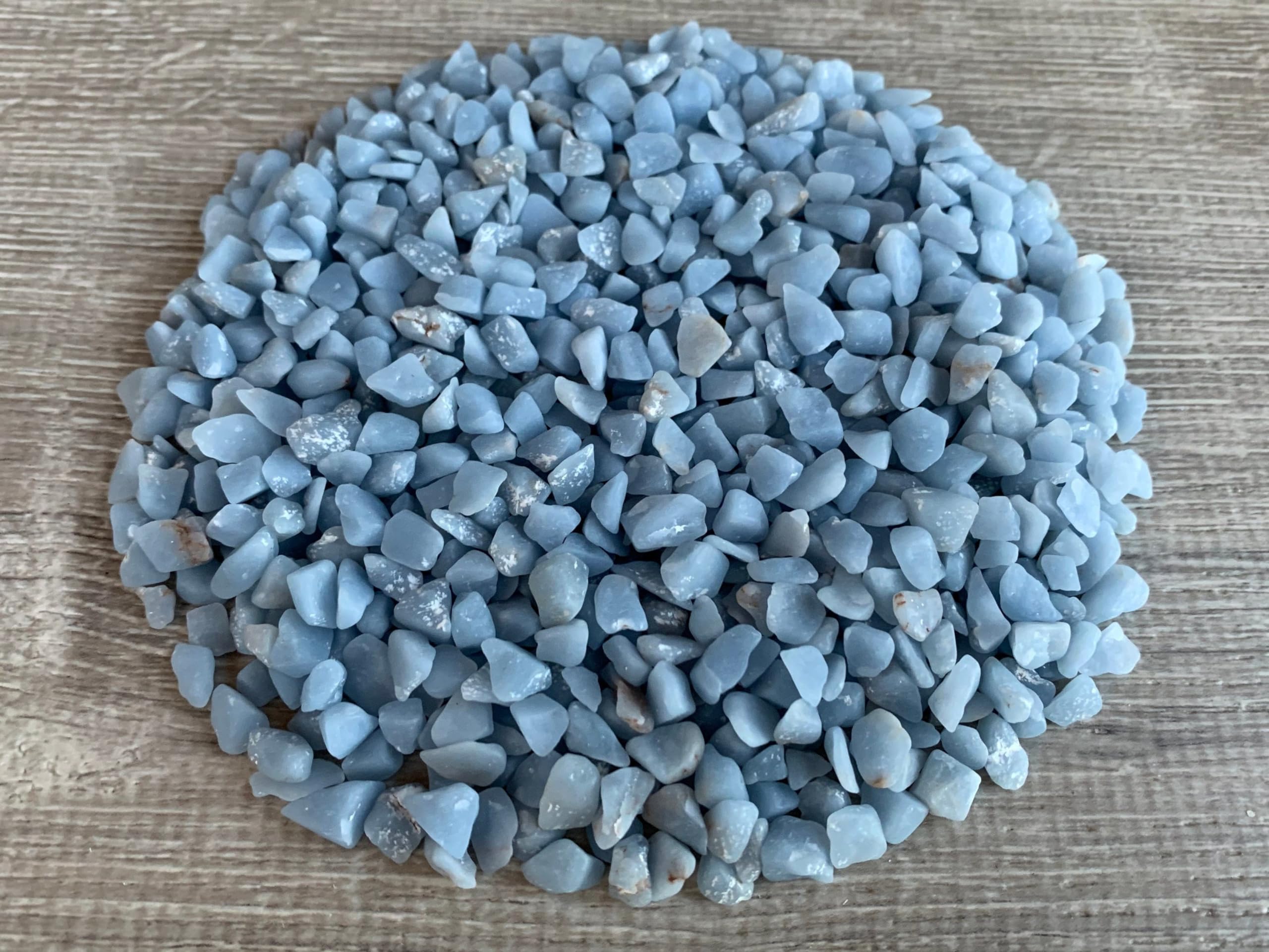 GAF TREASURES Angelite chips 4-8mm irregular shapes for mixed-media art.