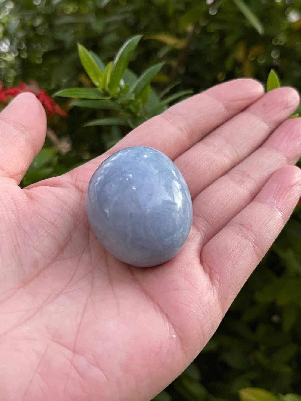 GAF TREASURES Angelite crystal grid focal piece for therapy sessions