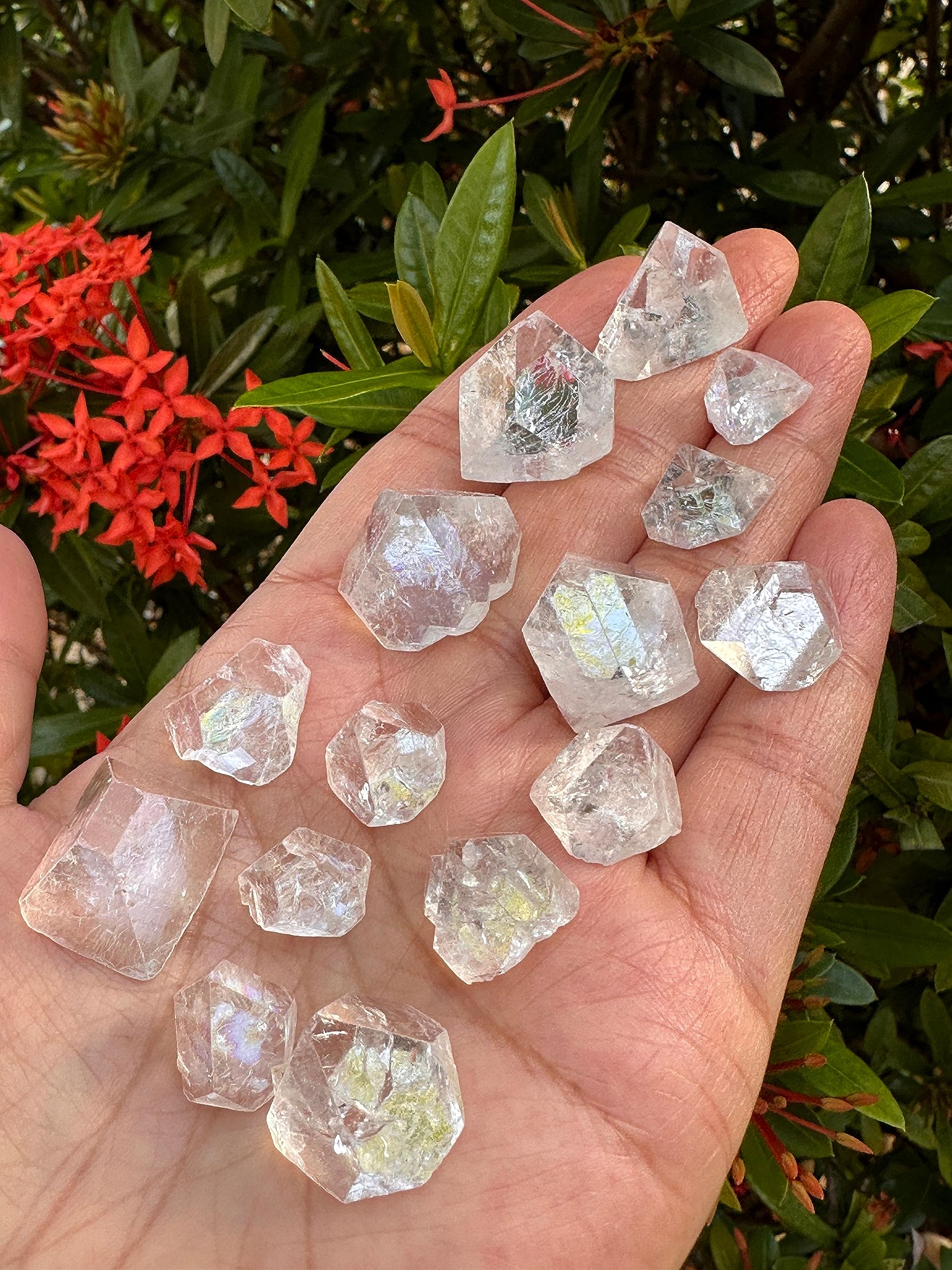 GAF TREASURES Sparkling apophyllite cluster for decorative light and energy enhancement.