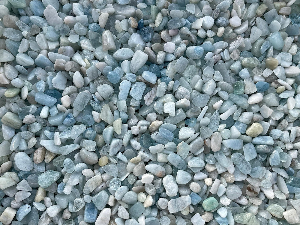 GAF Treasures educational aquamarine chips for geology-inspired learning.