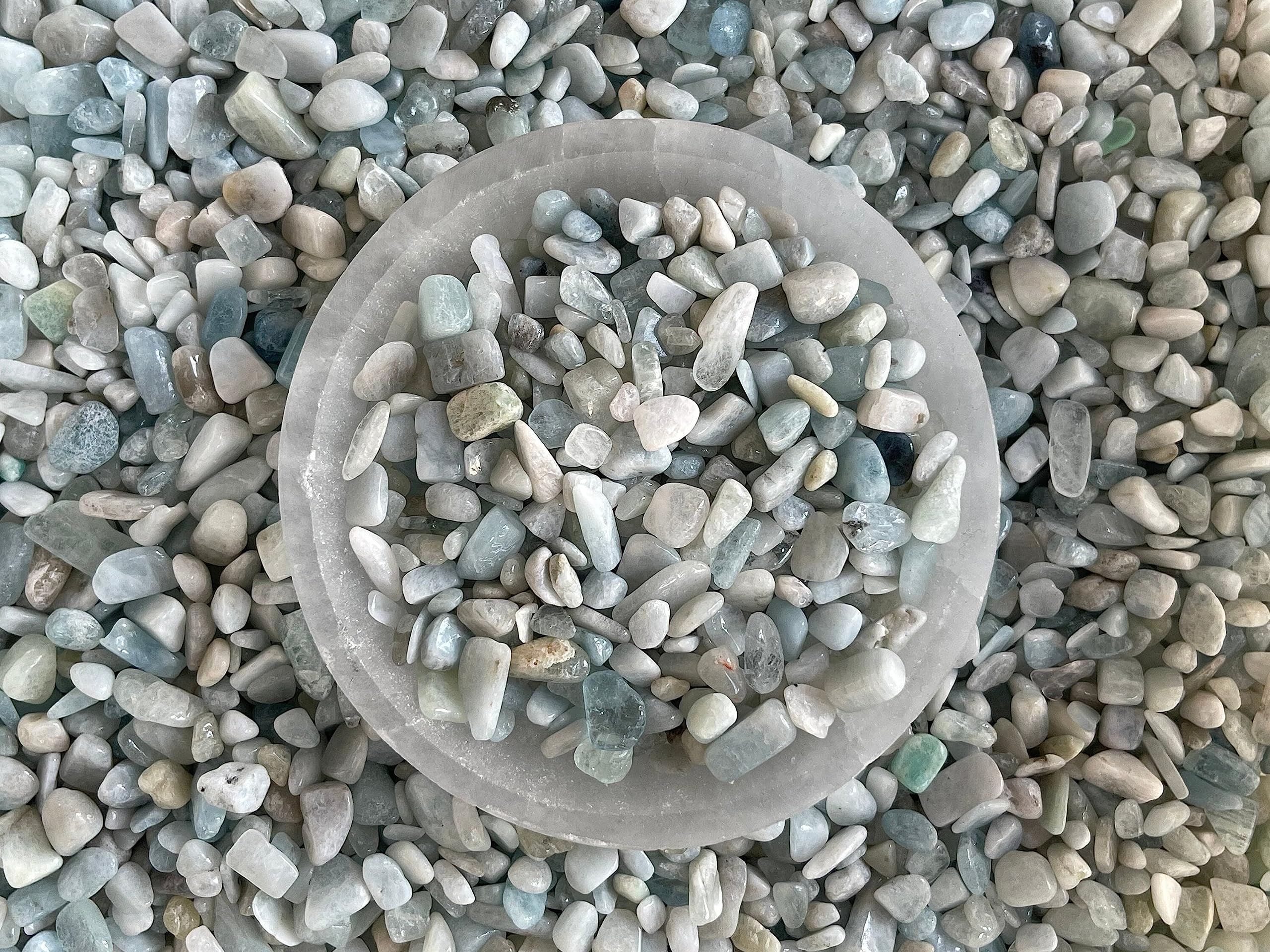 GAF Treasures aquamarine chips ideal for jewelry making and decorative accents.