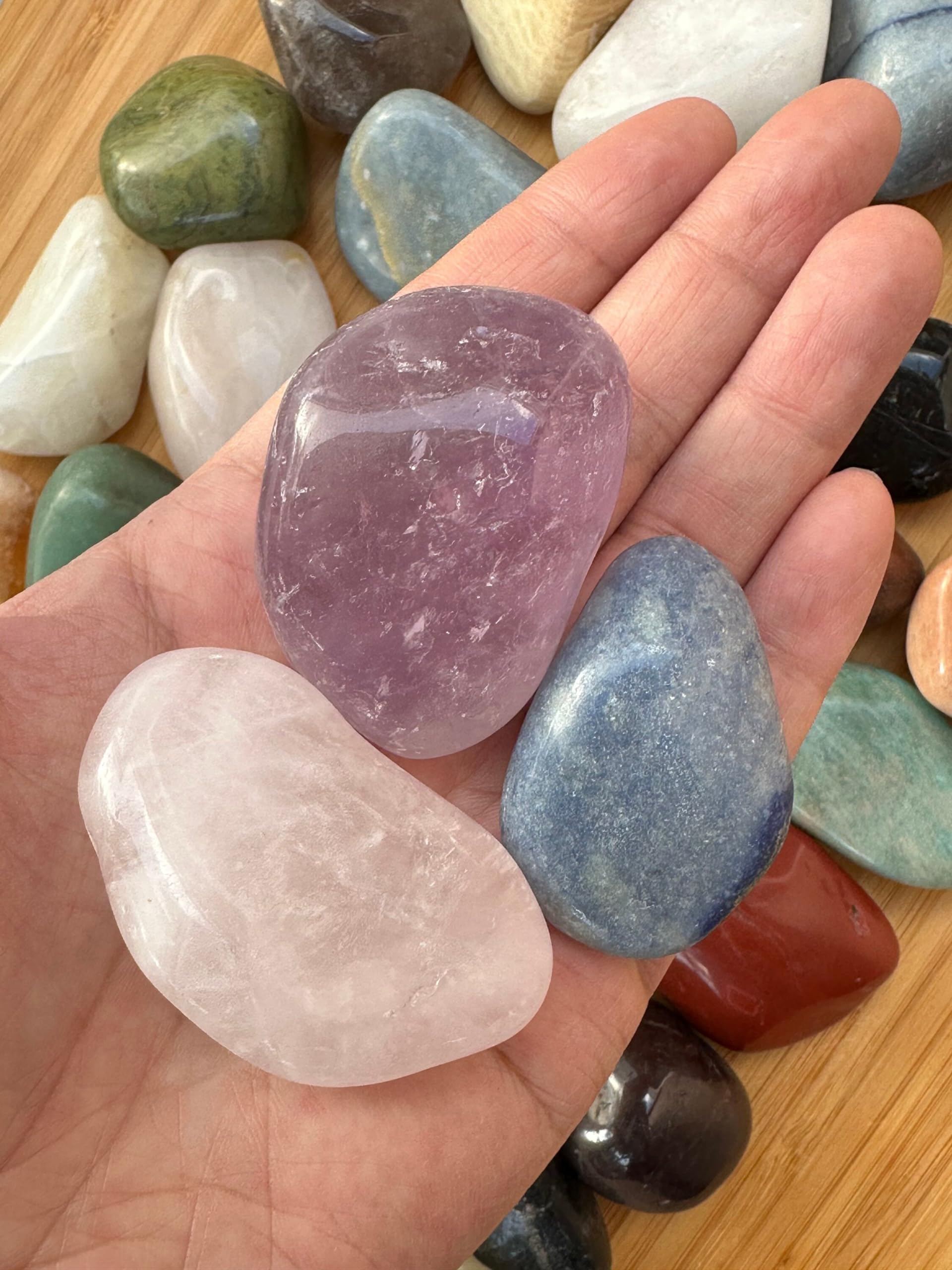 GAF TREASURES assorted palm stone for handheld mindfulness practice
