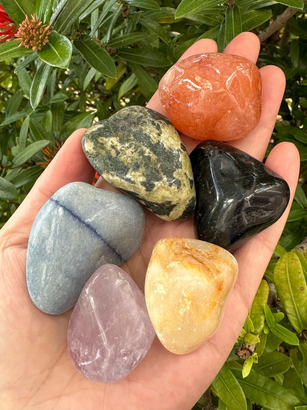 GAF TREASURES assorted pebble close-up for grounding rituals