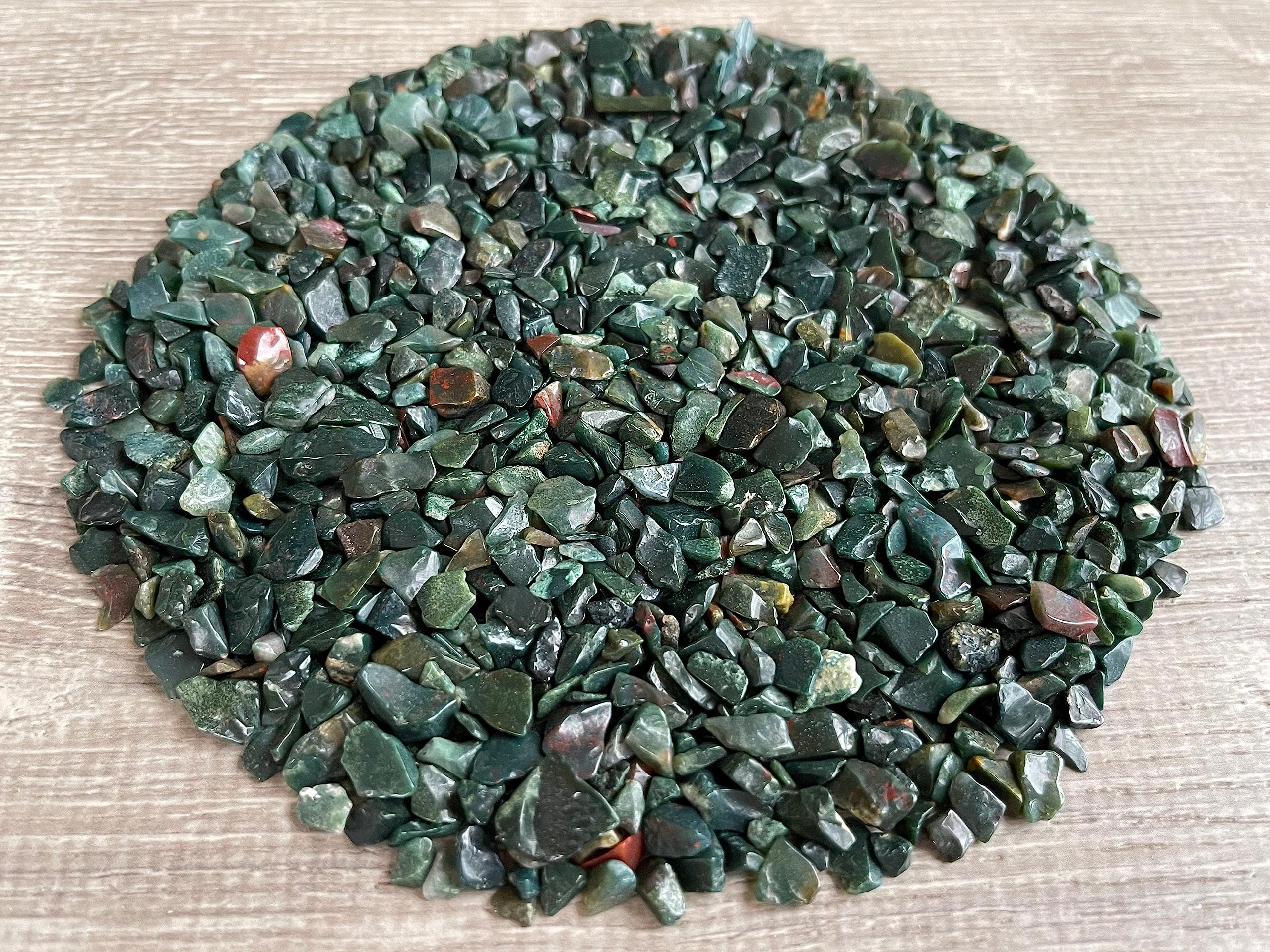 GAF TREASURES Bloodstone Chips 3–8 mm undrilled for jewelry and mosaics