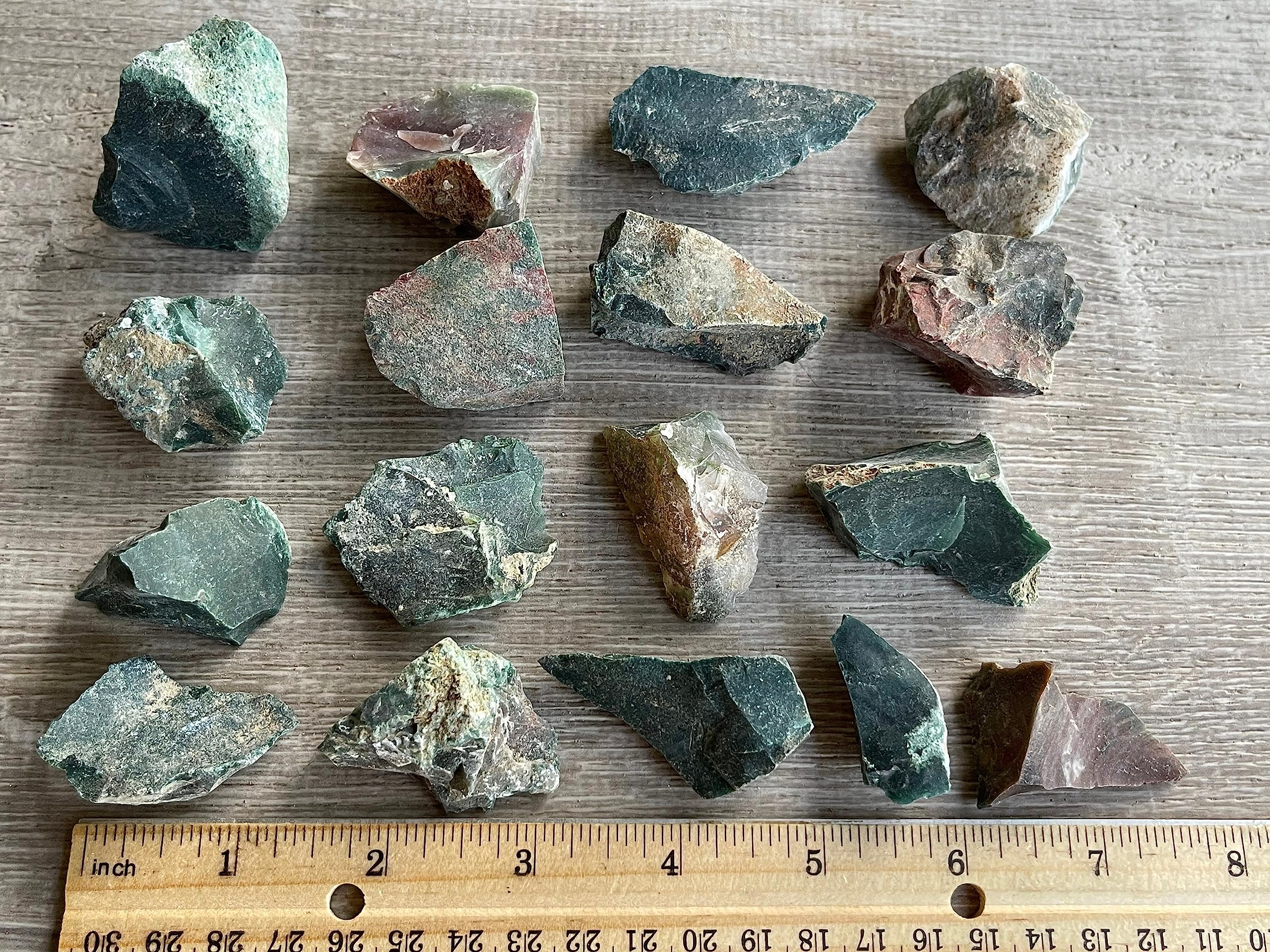 GAF TREASURES Bloodstone rough piece suited for cabbing projects