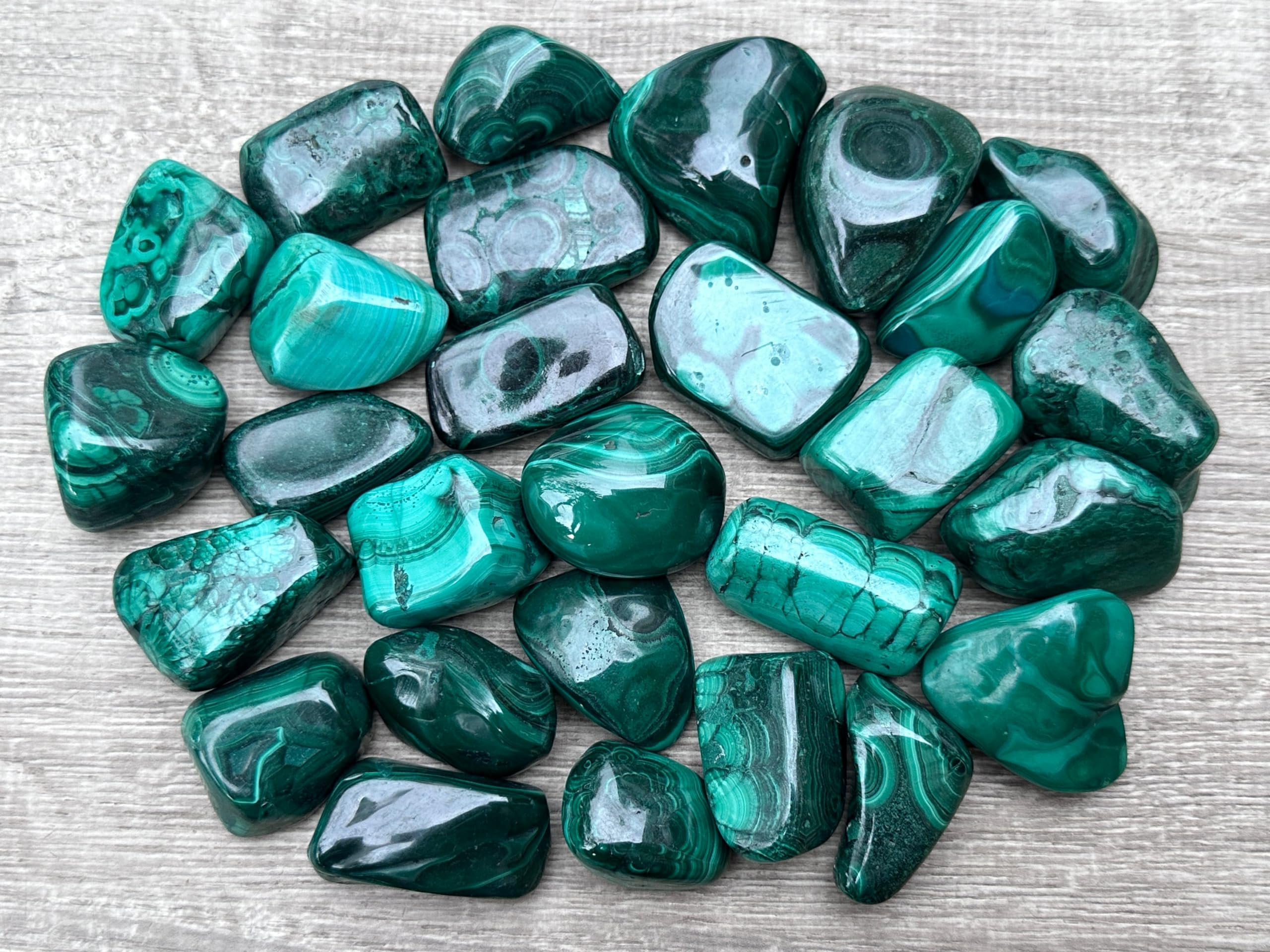 GAF TREASURES blue malachite crystal for calming rituals and clarity