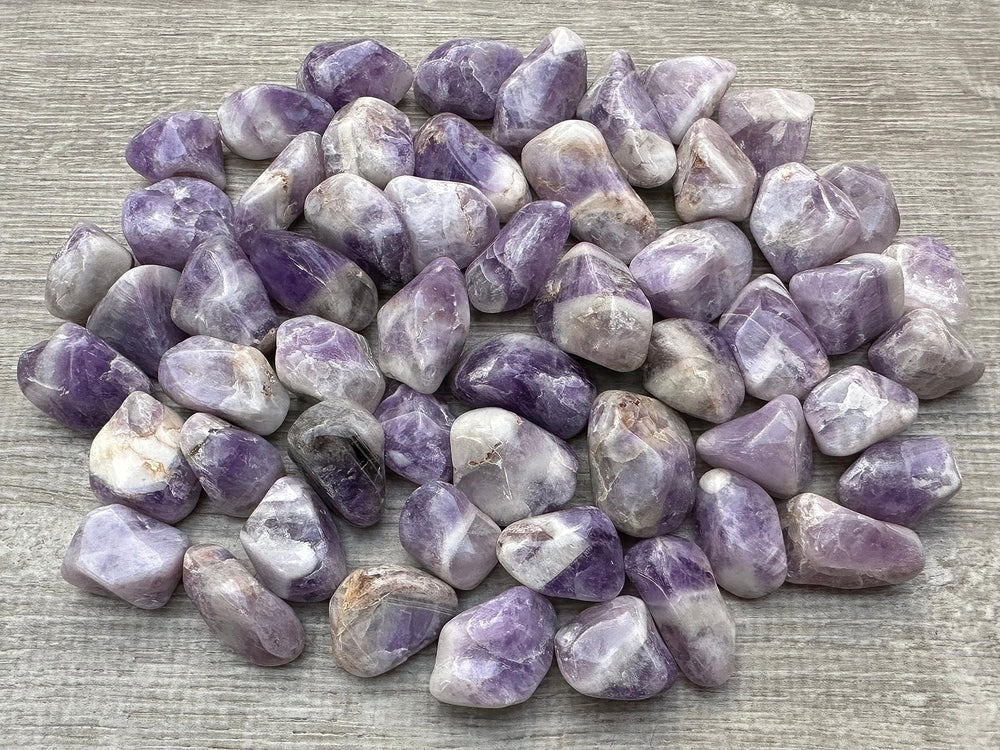 GAF Treasures polished chevron amethyst crystals for crystal grids and decor