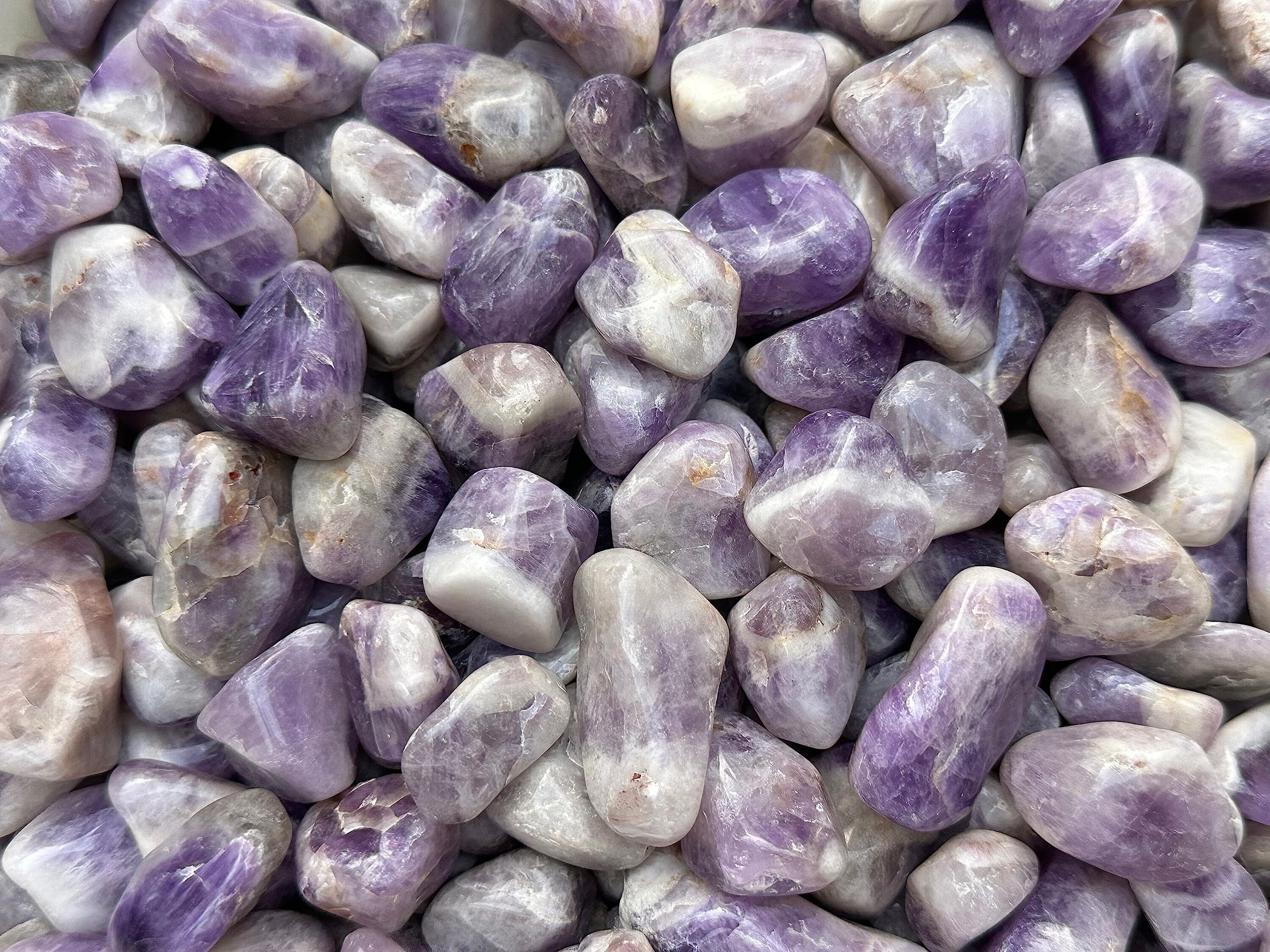 GAF Treasures chevron amethyst stones for Reiki-inspired meditation sessions