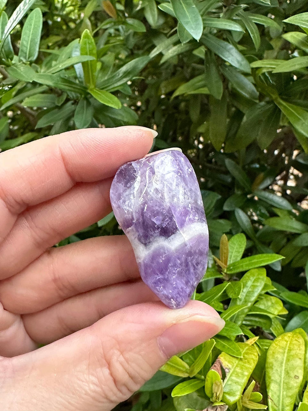 GAF Treasures chevron amethyst stones with natural banding ideal for jewelry making