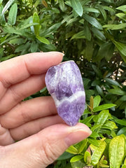 GAF Treasures chevron amethyst stones with natural banding ideal for jewelry making