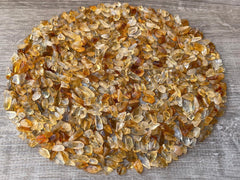 GAF TREASURES Citrine chips 2oz for jewelry making and decorative displays.