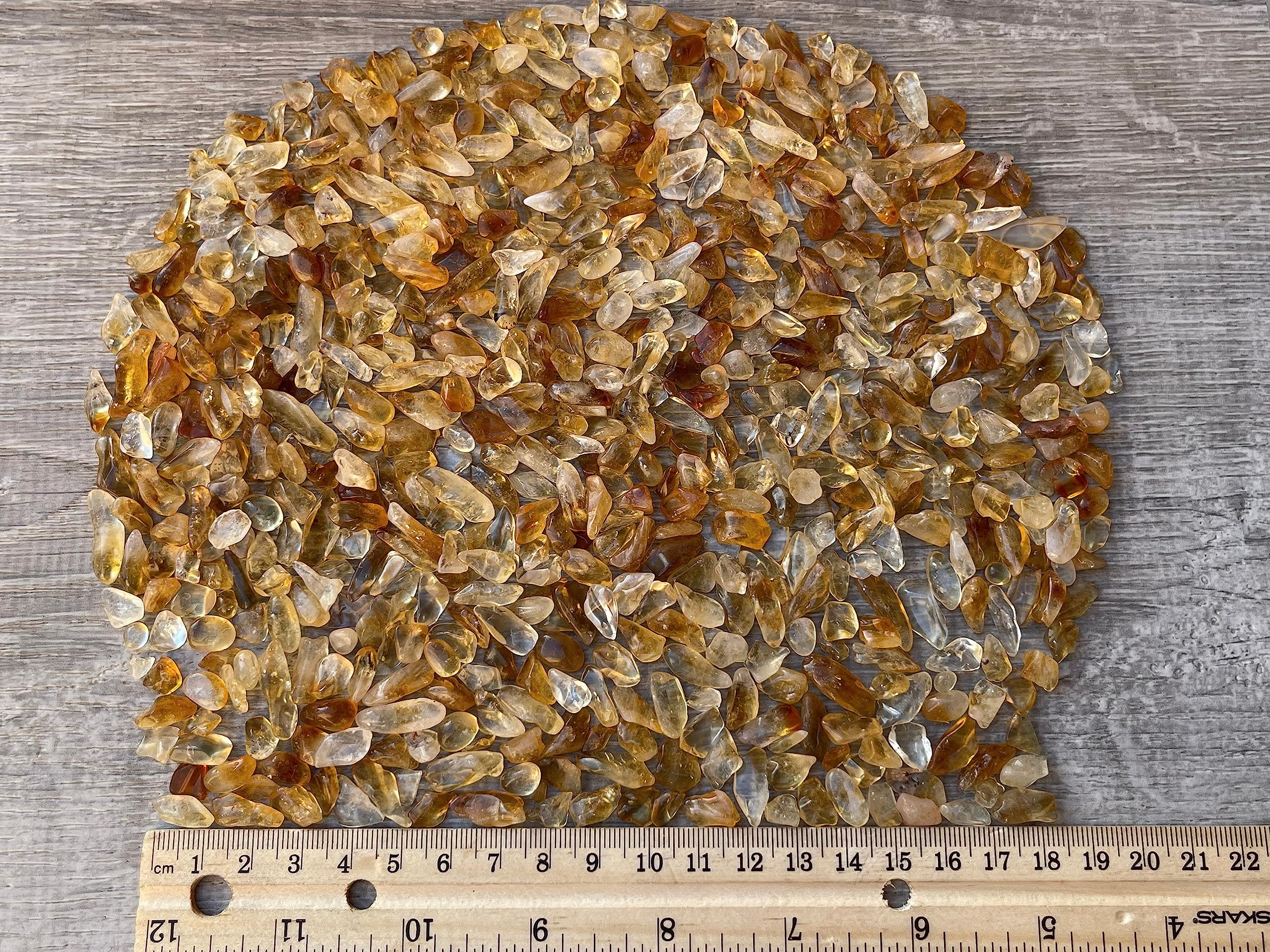 GAF TREASURES Citrine chips bulk pack for large or small projects with consistent tint.