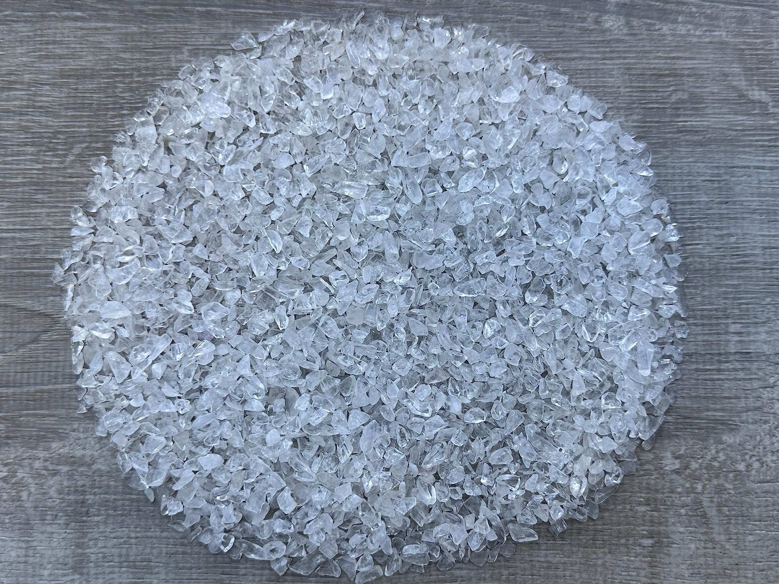 GAF TREASURES clear quartz chips mini stones for jewelry making and decorative accents.