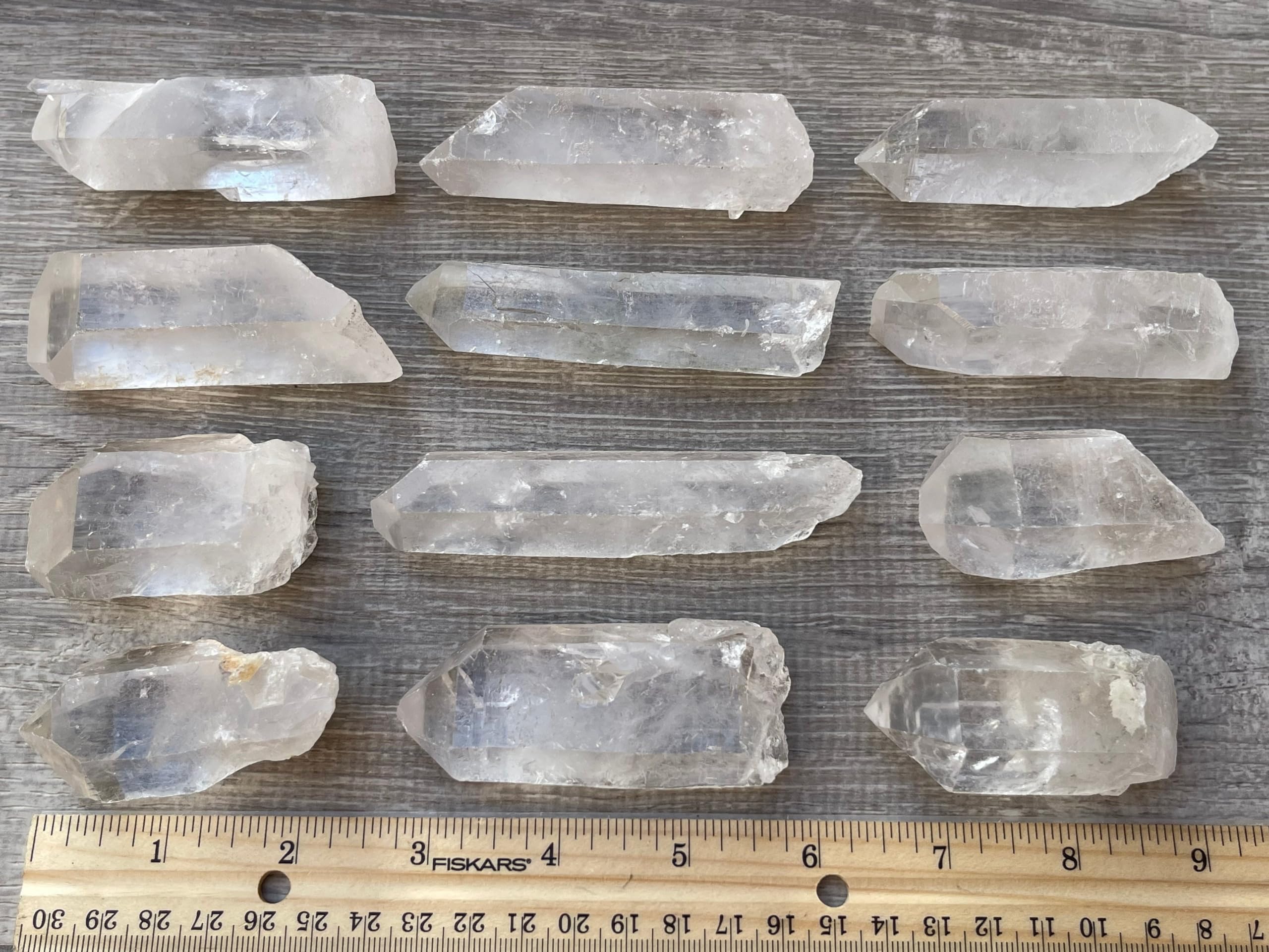 GAF TREASURES clear quartz rock single piece ready for polishing and crafting