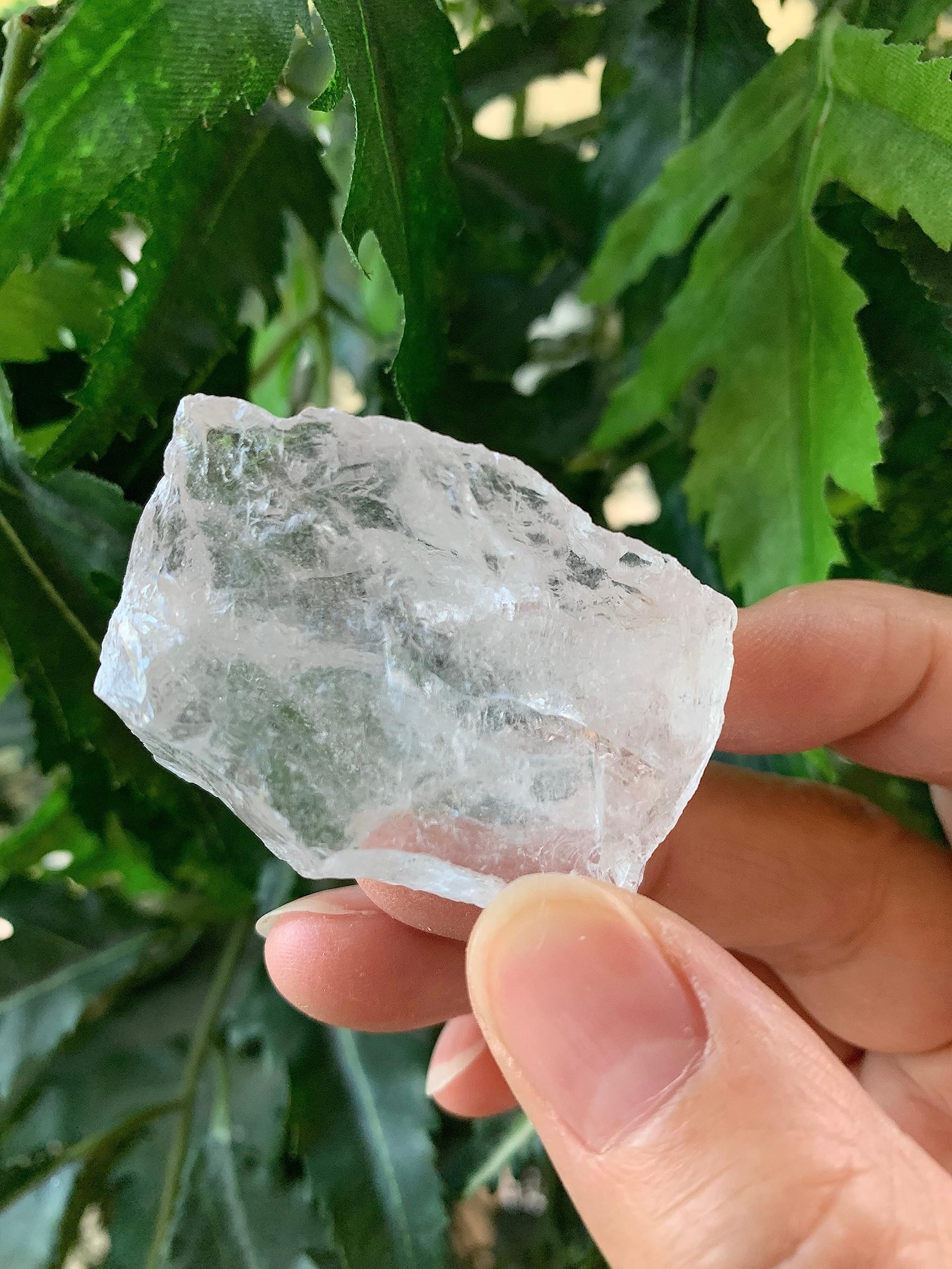 GAF TREASURES Clear Quartz rough bulk in bag emphasizing natural variation and value