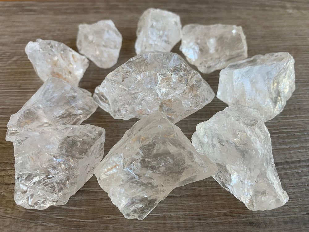GAF TREASURES Clear Quartz rough natural variation illustrating unique shapes colors and patterns