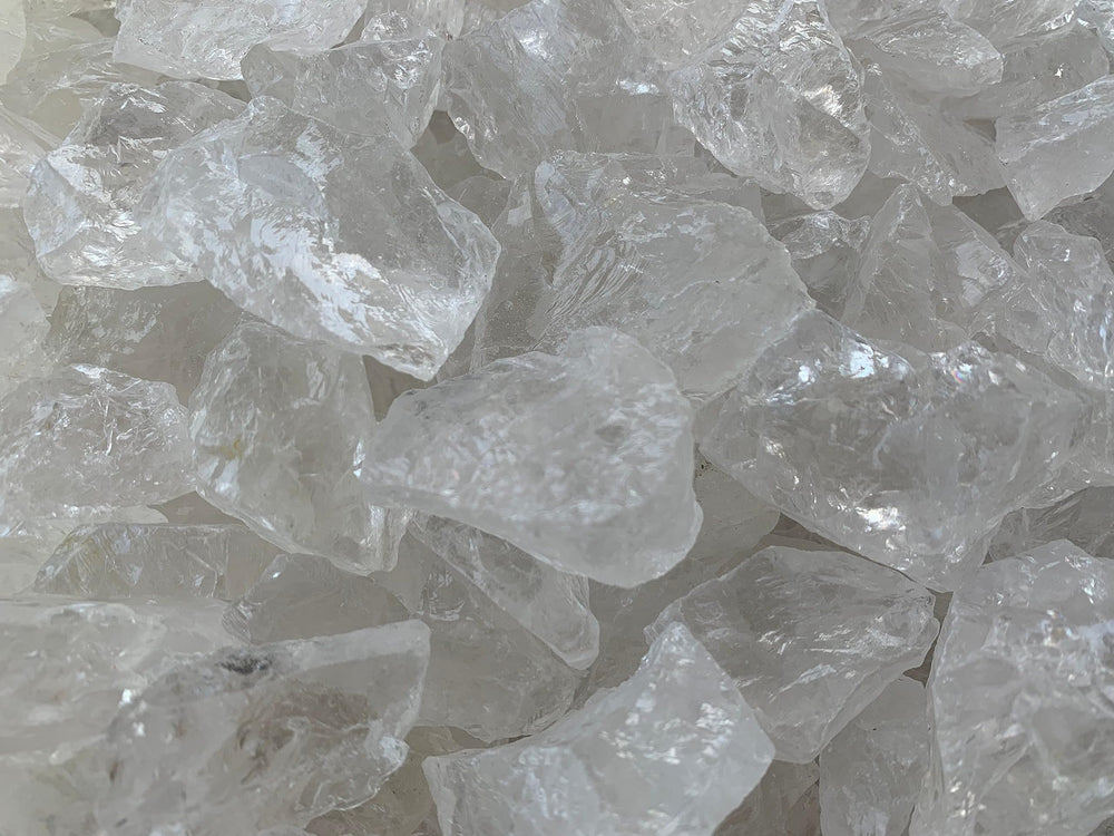GAF TREASURES Clear Quartz rough packaging ready for safe shipping
