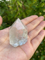 GAF TREASURES crystal healing collection 2-3in clear quartz point suitable for energy grids.