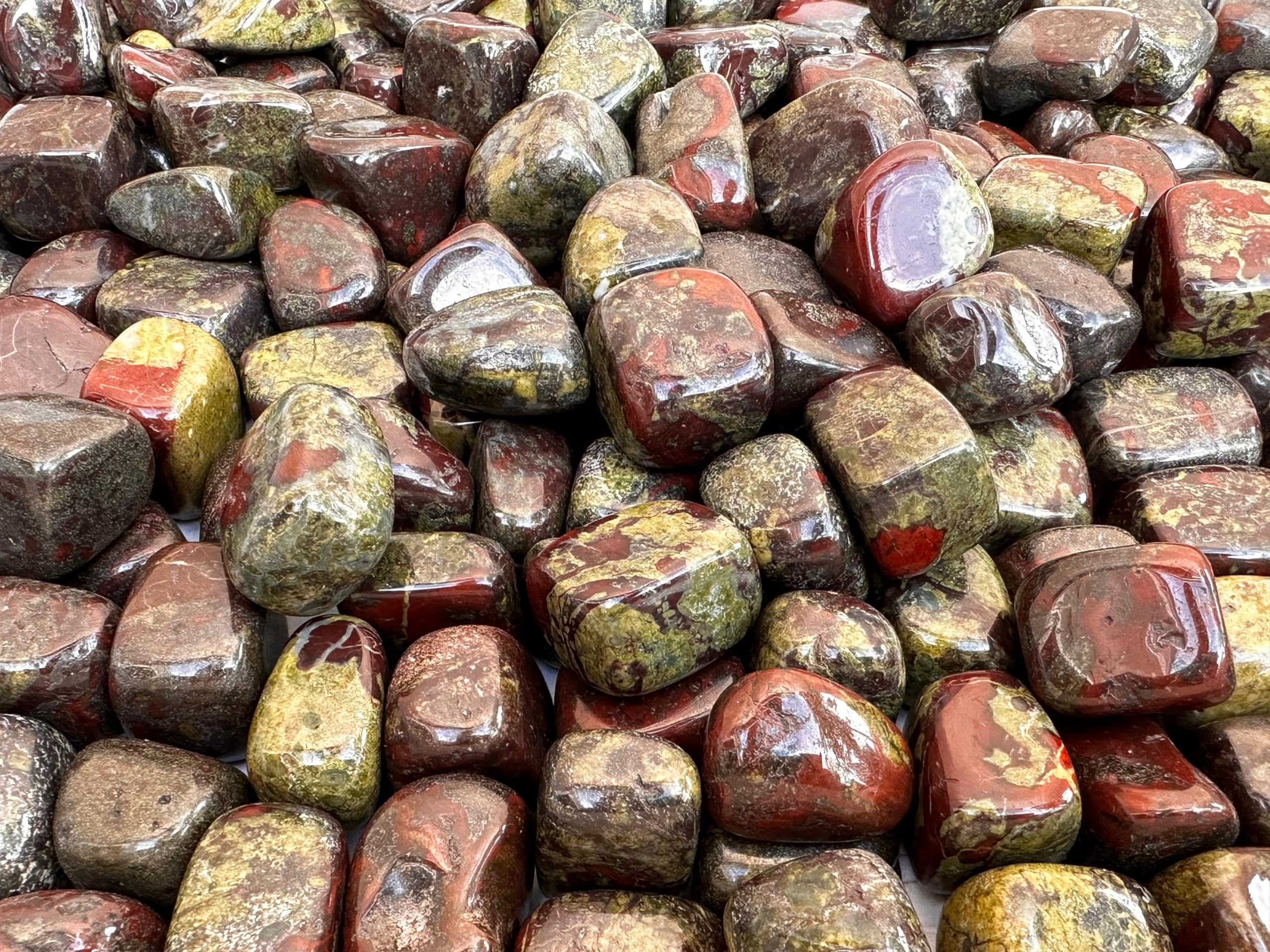 GAF TREASURES Dragon Blood Jasper meditation stones crafted for calm and clarity