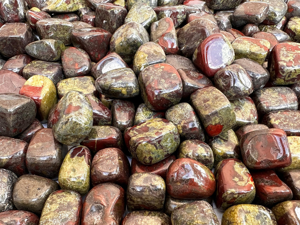 GAF TREASURES Dragon Blood Jasper meditation stones crafted for calm and clarity