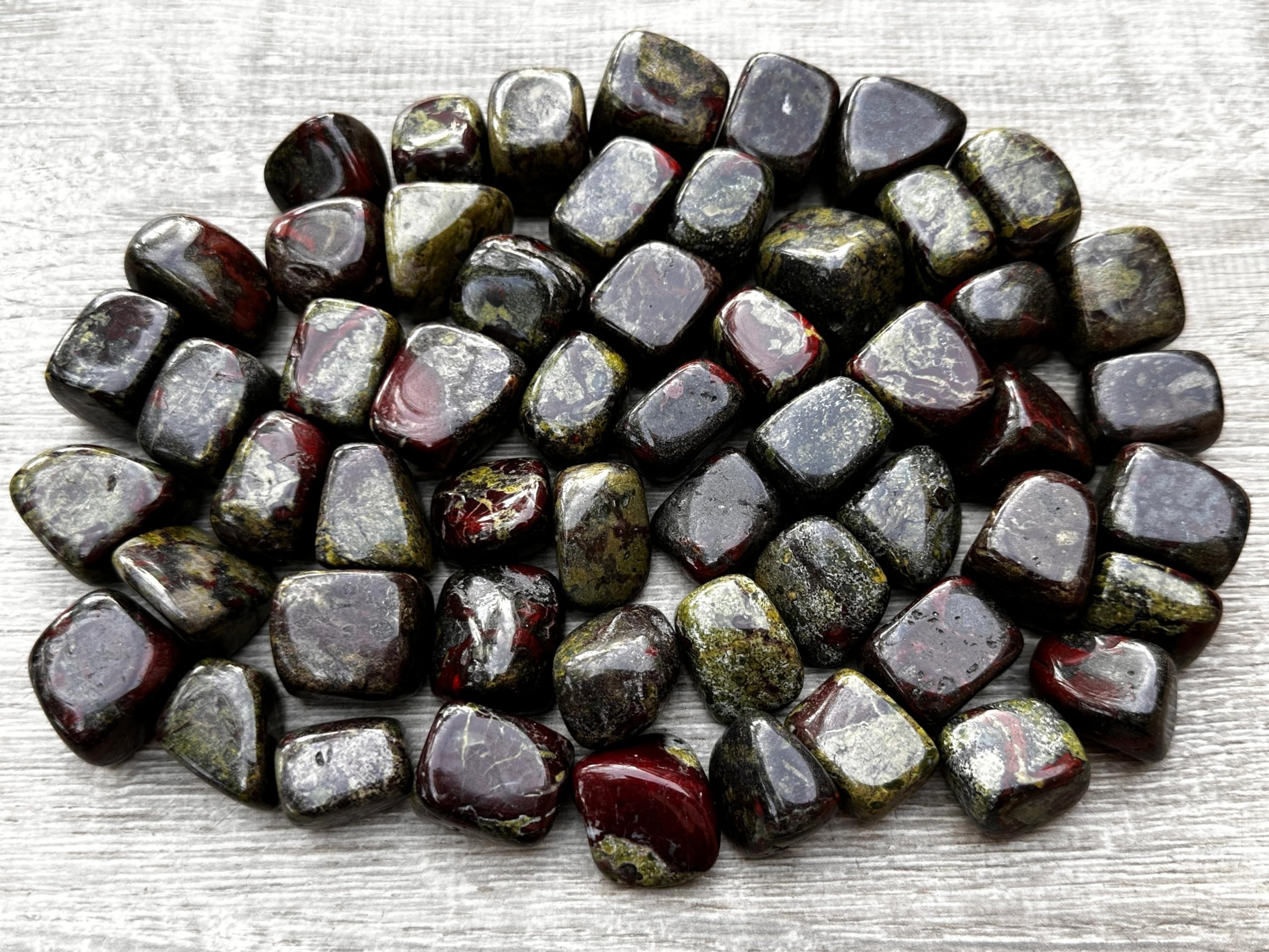 GAF TREASURES Dragon Blood Jasper therapy grid stones ideal for energy work