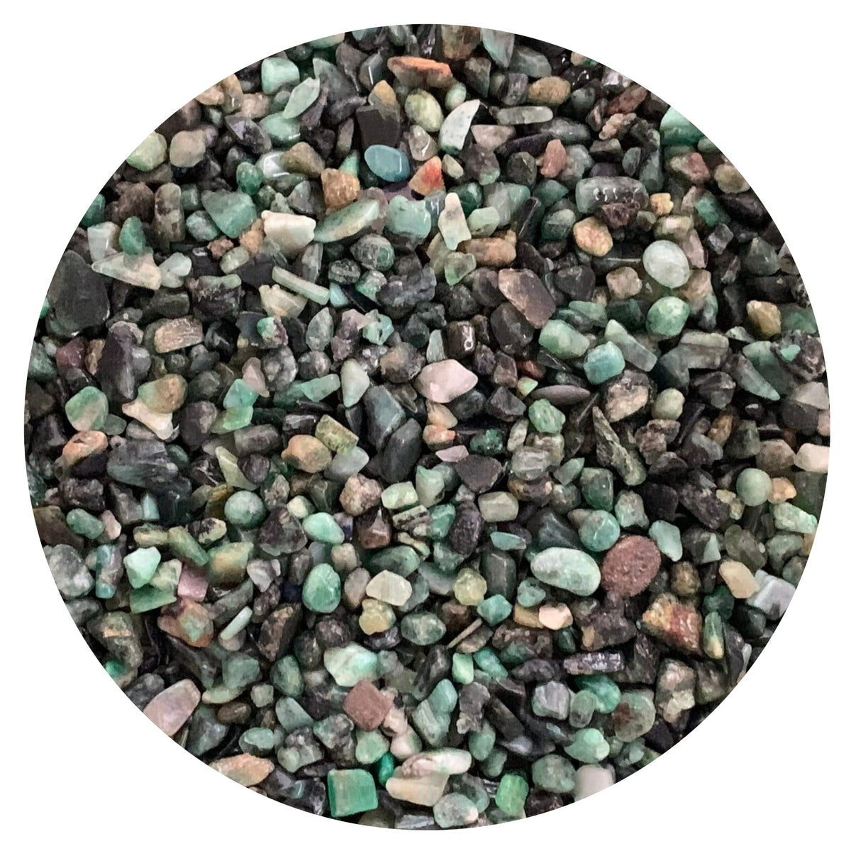 GAF TREASURES emerald gemstone chips in 4–8 mm for versatile jewelry and decor projects