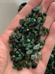 GAF TREASURES undrilled emerald chips for epoxy inlays and crafts