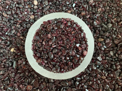 GAF TREASURES garnet chips undrilled, ready for resin and inlays