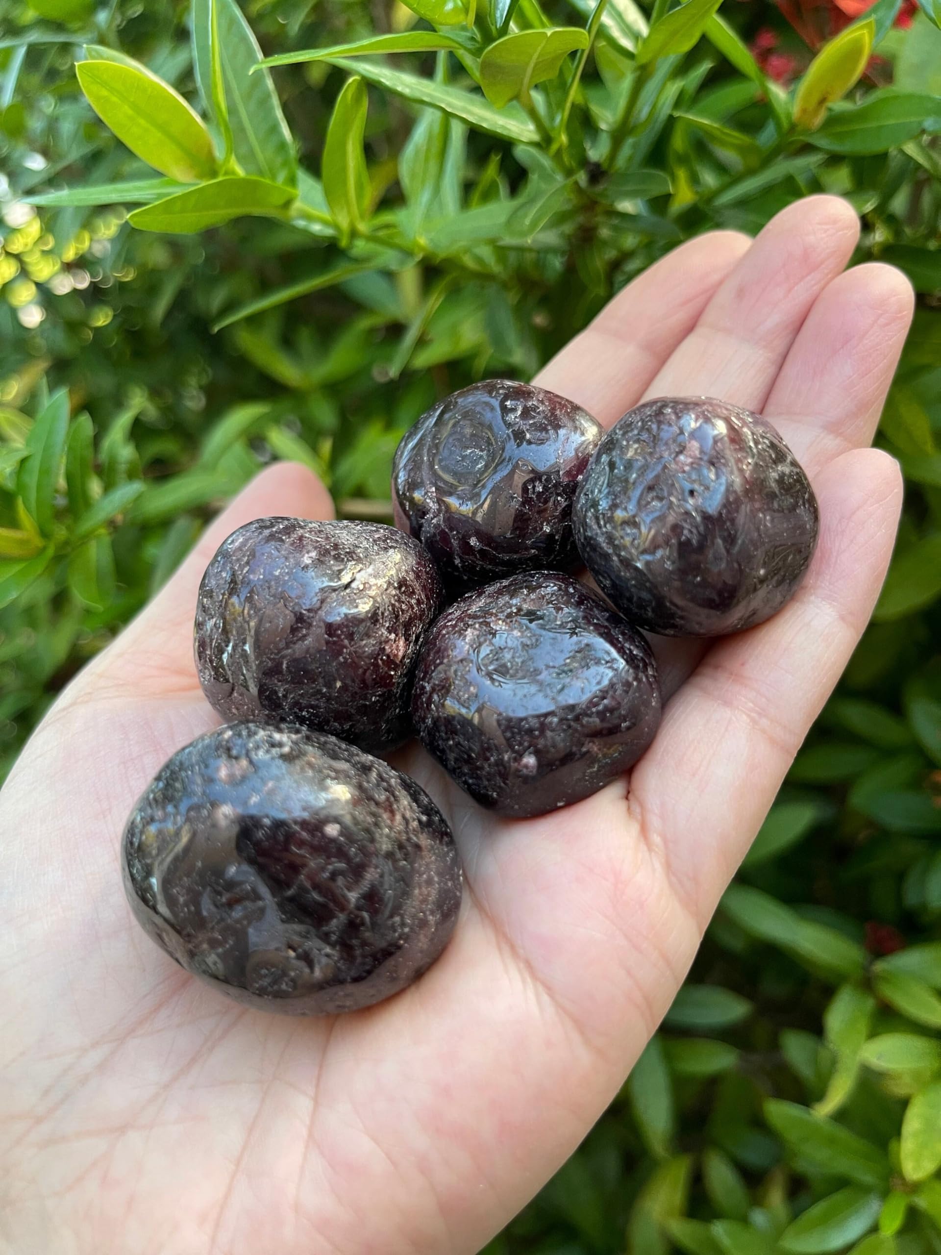 GAF TREASURES Garnet rough stone variety natural shapes and patterns for inspiration