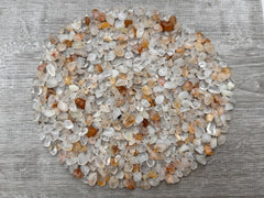 GAF TREASURES Golden Healer Quartz Chips, 6-12mm, ideal for crafts and decorative accents.
