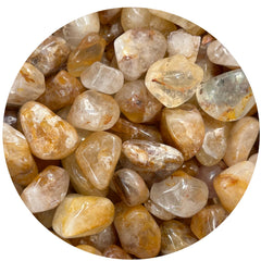 GAF TREASURES Golden Healer Quartz tumbled stones for meditation and energy work