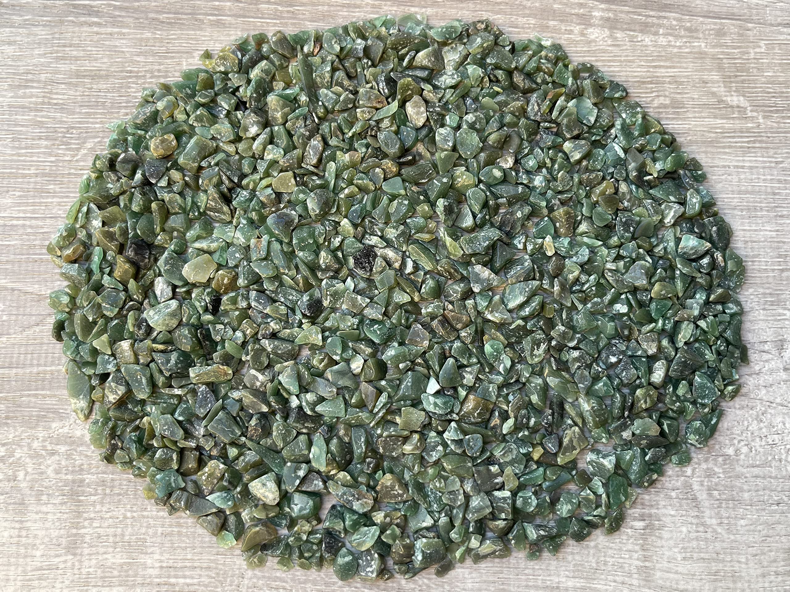 GAF TREASURES irregular green aventurine chips for creative projects