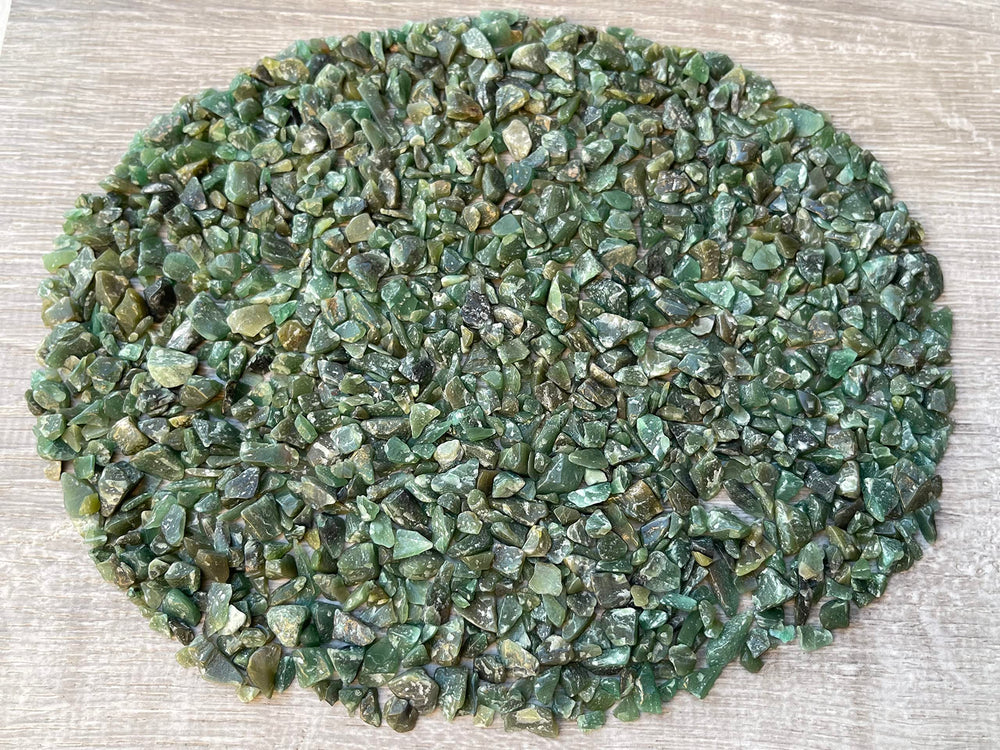 GAF TREASURES green aventurine chips as vase fillers and accents